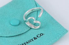 Load image into Gallery viewer, Tiffany &amp; Co. Elsa Peretti Silver Open Heart Ring Version 2
