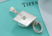 Load image into Gallery viewer, Tiffany &amp; Co. Silver Graduation Cap Tassle Charm Pendant
