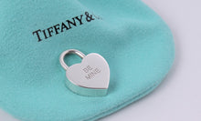 Load image into Gallery viewer, Tiffany &amp; Co. Silver &quot;Be Mine&quot; Heart Pendant Padlock Bracelet
