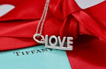 Load image into Gallery viewer, Tiffany &amp; Co. Silver &quot;LOVE&quot; Pendant Chain Necklace
