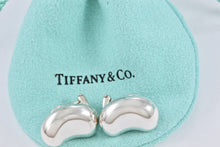 Load image into Gallery viewer, Tiffany &amp; co. Elsa Peretti Silver Large Bean Clip on Earrings
